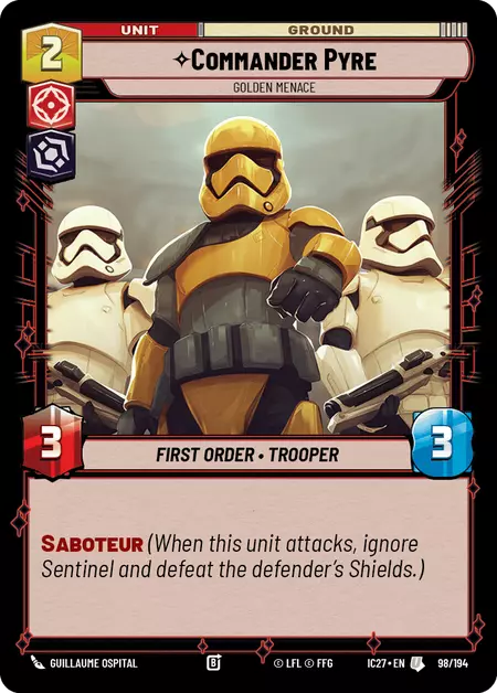 Commander Pyre — Golden Menace
